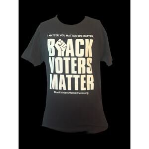 Black Voters Matter T-Shirt Men’s Medium Black Short Sleeve Crew Neck‎